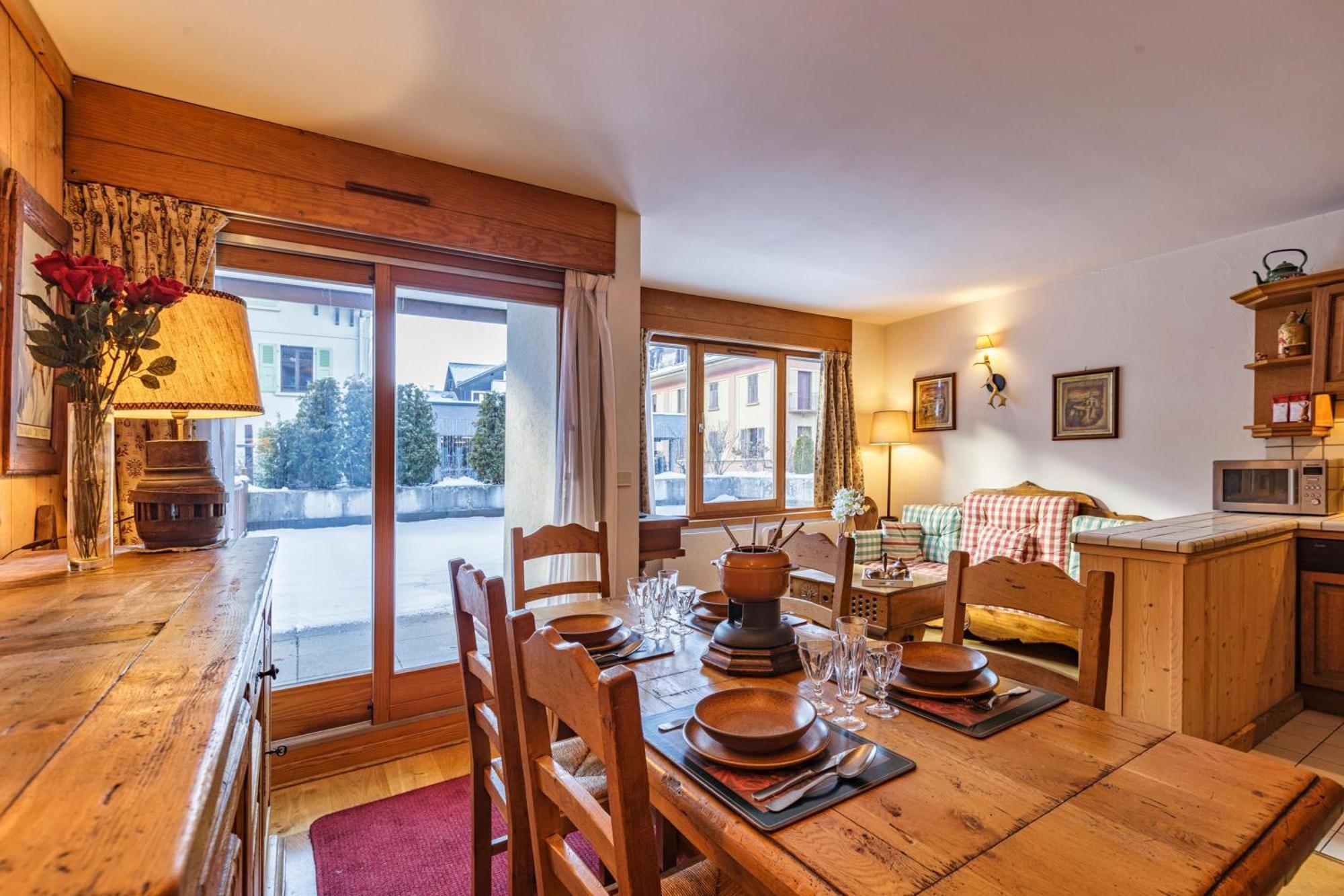 Duplex Aiguille Du Midi Large Terrasse - Happy Rentals Chamonix Exterior foto